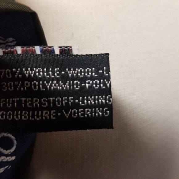 Vintage 70s Dark Forest Green Wool Blend Midi Skirt Acadamia Preppy Medium - Picture 6 of 8